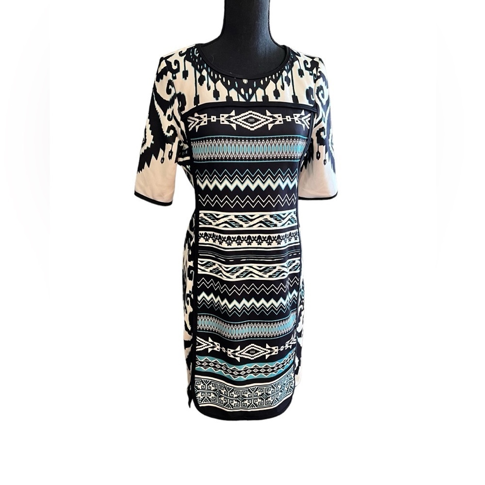 Hale Bob Tribal  Print Wrinkle-Free Dress - Picture 2 of 8